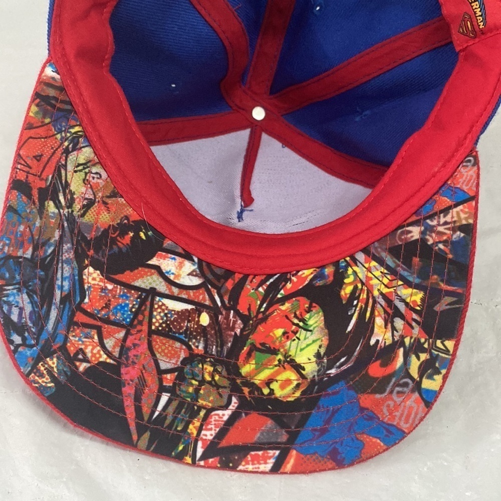 Superman hat SnapBack good condition DC comic EN - Picture 5 of 6